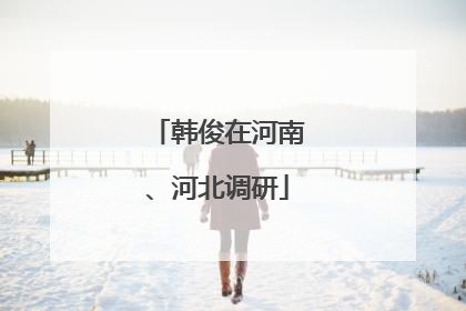 韩俊在河南、河北调研